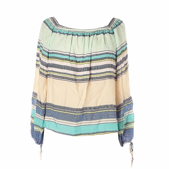 new last1 Wildfox Couture ✰ Off Shoulder Variegated Stripe Top ✰ Multi Color XS - Picture 6 of 15